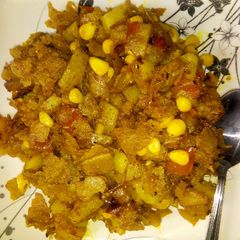 Leftover chapati poha A picture of Leftover chapati poha.