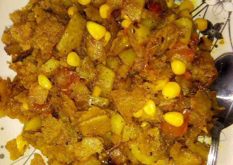 Recipe: Delicious Leftover chapati poha