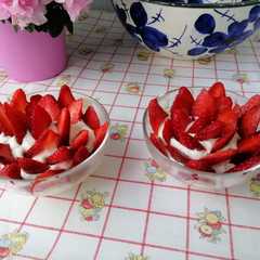 Una foto de Fresas con Nata