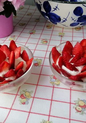 Una foto de Fresas con Nata