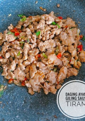 Foto resep Daging Ayam Giling Saus Tiram