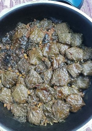 عکسی از دستور دلمه برگ مو با رب انار خوشمزه