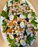 Салат з копченою куркою та хурмою🥗