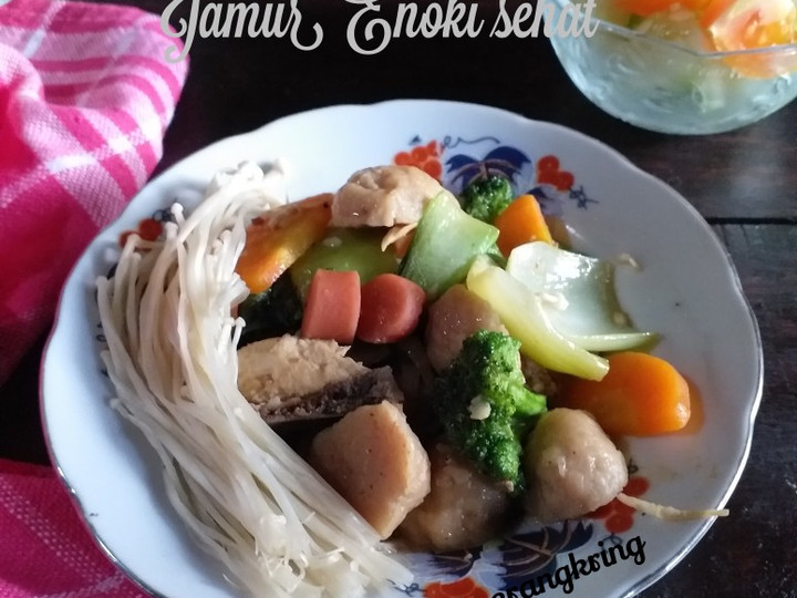 Langkah Mudah untuk Menyiapkan Paklay sayur&amp;amp;jamur enoki yang Lezat