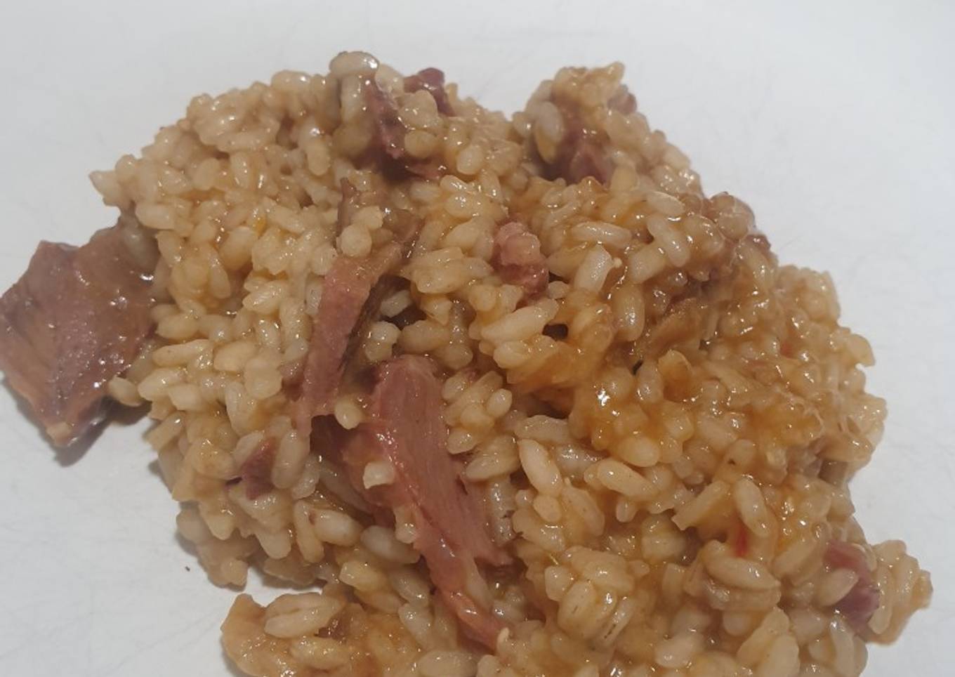 Arroz meloso de carrillera