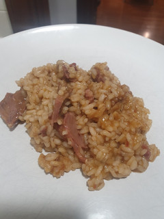Una foto de Arroz meloso de carrillera