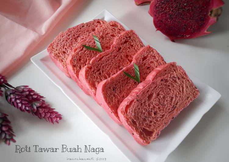 Resep masakan Roti Tawar Buah Naga Eggless | Cara Bikin Roti Tawar Buah Naga Eggless Yang Bisa Manjain Lidah