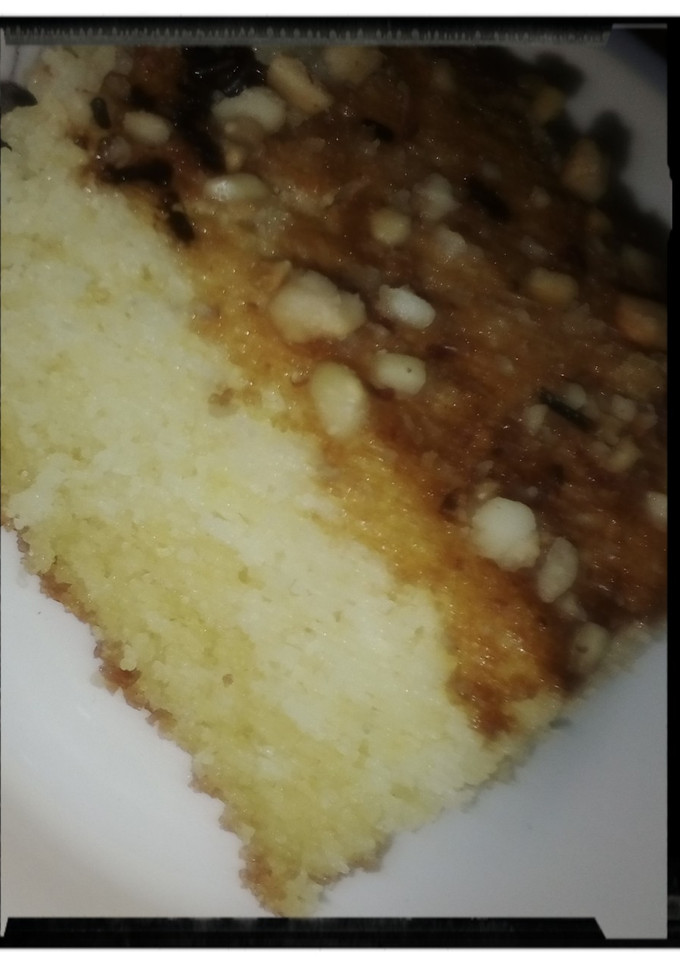 صورة لوصفة بسبوسة بلبن 🥛