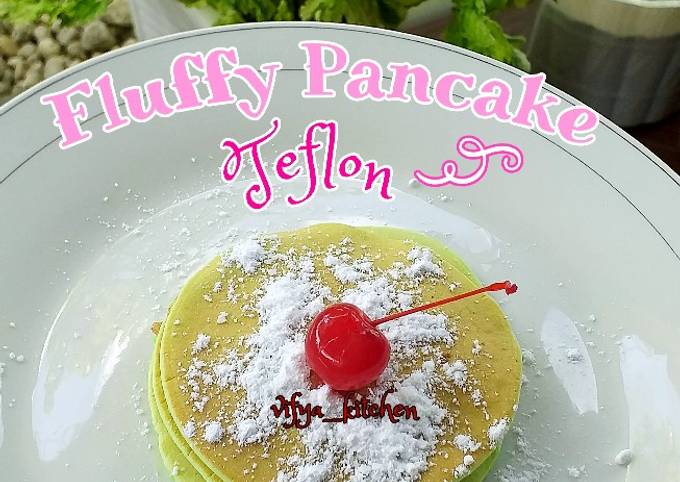 Langkah Mudah Memasak Resep 62. Fluffy Pancake Teflon