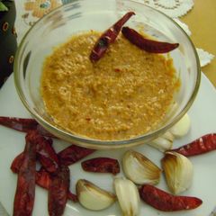 Chilli, Garlic & Raw Mango Chutney A picture of Chilli, Garlic & Raw Mango Chutney.