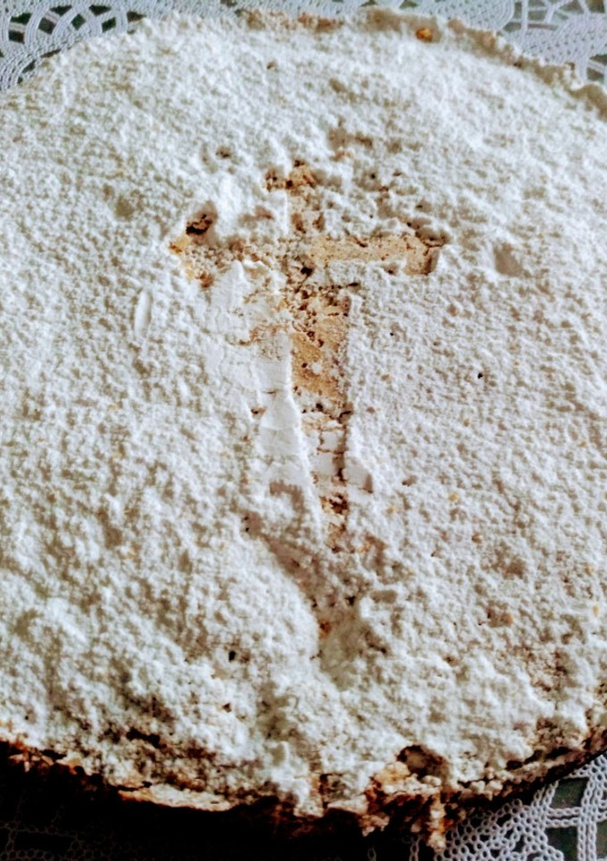 Una foto de Tarta de Santiago