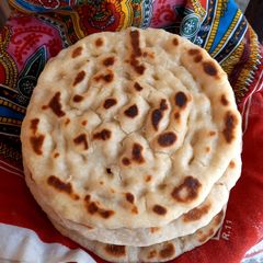 Homemade naan. Without oven A picture of Homemade naan. Without oven.