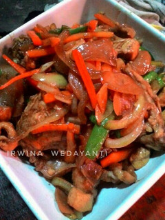 Foto resep Buncis wortel ayam teriyaki