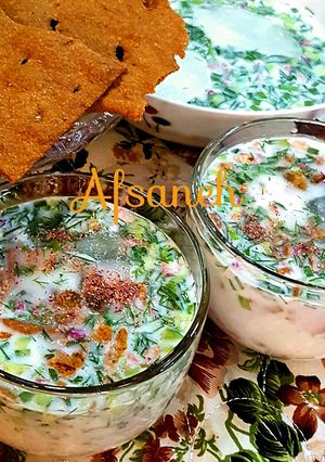 عکسی از دستور آبدوغ خیار