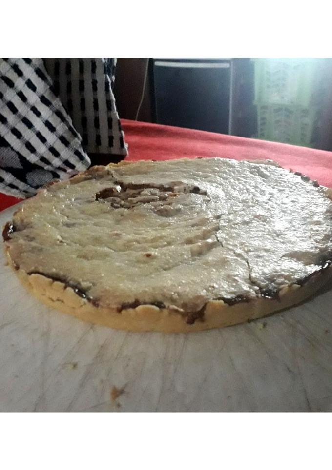 Una foto de Tarta fácil de coco y dulce de leche