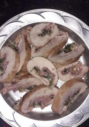 Una foto de Pechugas rellenas.