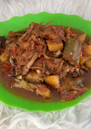 Foto resep Balado Terong Teri Kentang