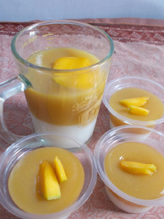 Foto resep Puding Susu Mangga 🍮