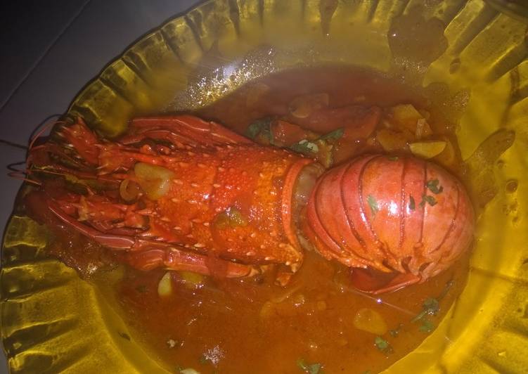 Proses mengolah Lobster asam manis ala OMal's yang Enak