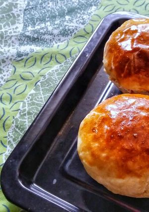 A picture of No Knead Cheese Bread.