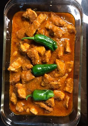 A picture of Chicken boneless kadahi.