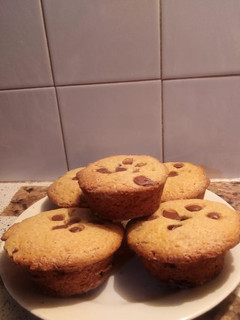 Una foto de Muffins con chips de chocolate 🍫