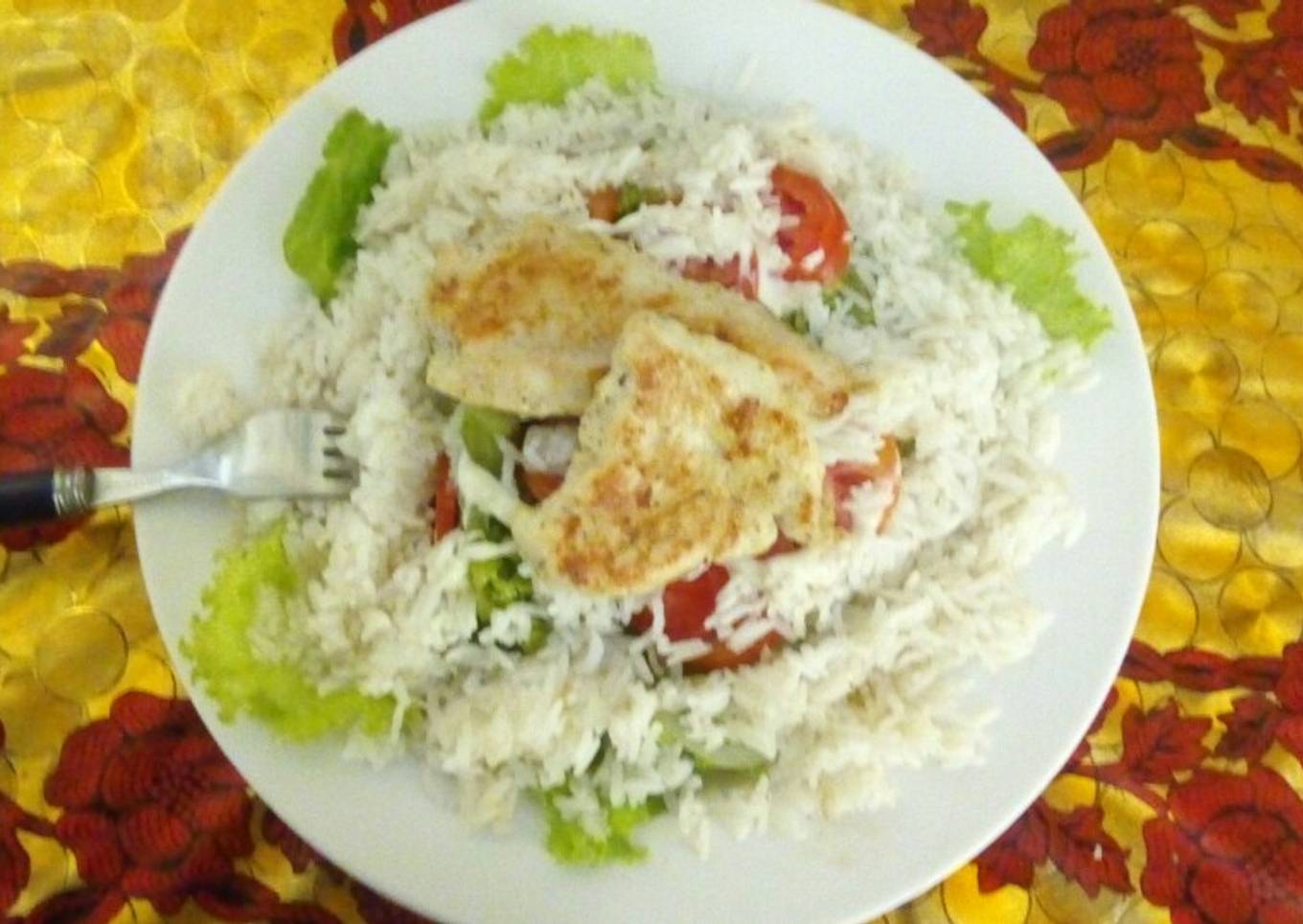 Ensalada verde con pollo a la plancha