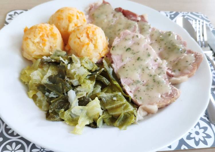 Irish Traditional Ham and Cabbage Dinner