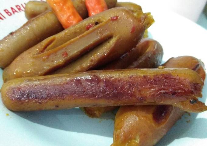 Resep Sosis bakar bumbu kecap, Enak Banget