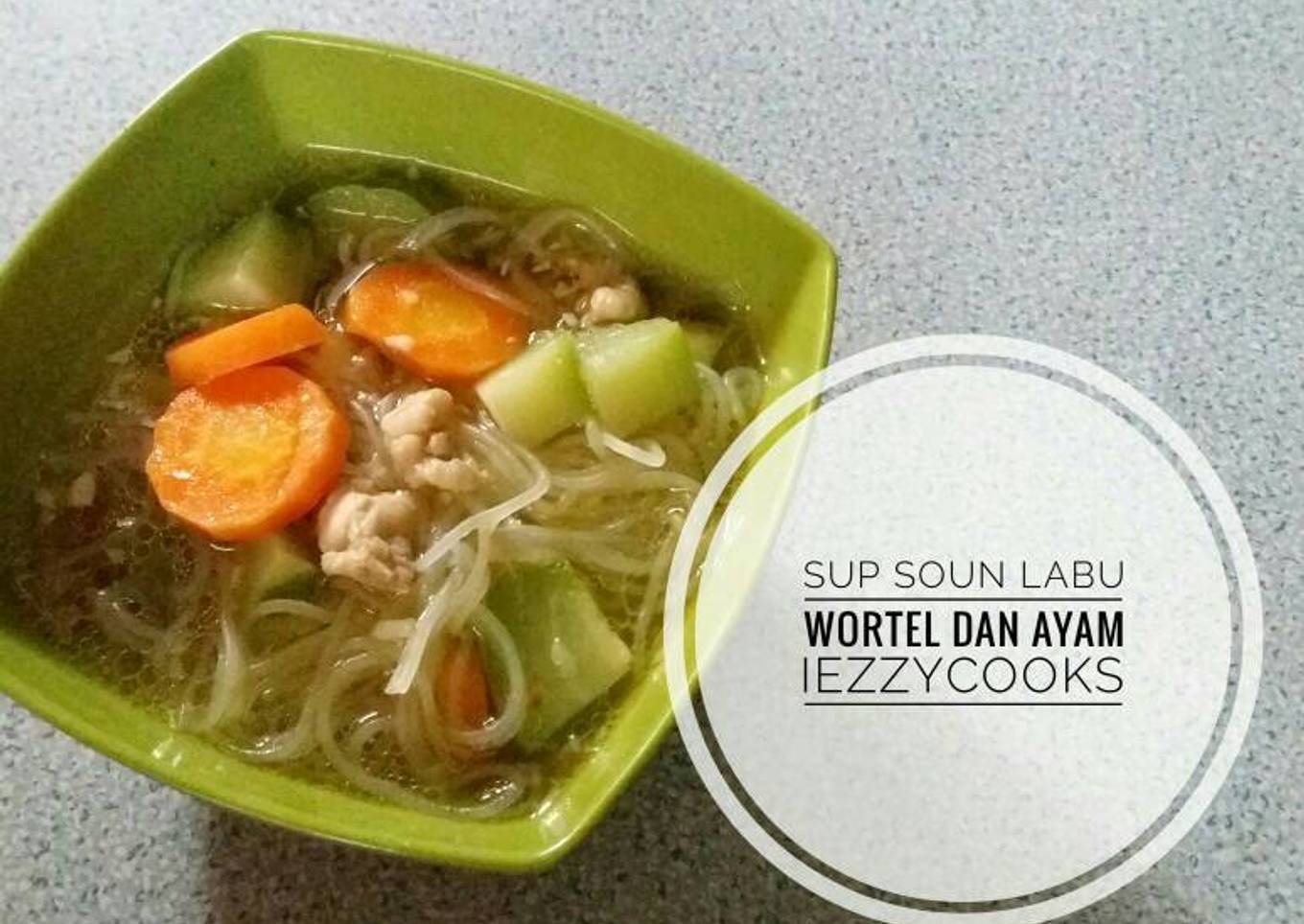 Sup Soun Labu Wortel dan Ayam