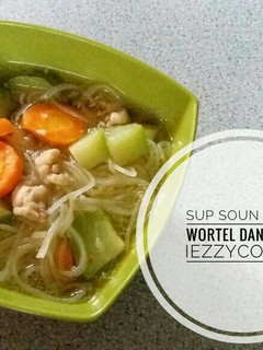 Foto resep Sup Soun Labu Wortel dan Ayam