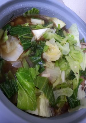 รูปของ จับฉ่ายผักรวมสามชั้นซี่โครงหมูบด