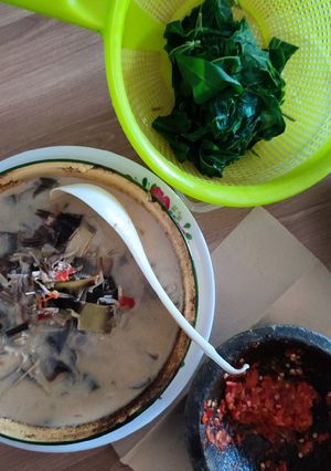 Foto resep Lodeh jantung hati, eeh.. Jantung pisang.. 😁