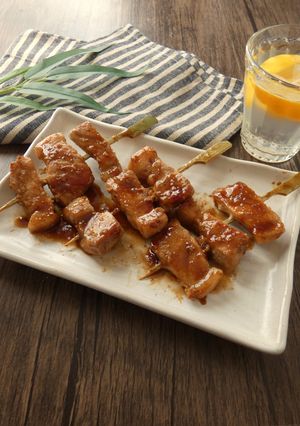 A picture of Pork Loin Skewers.