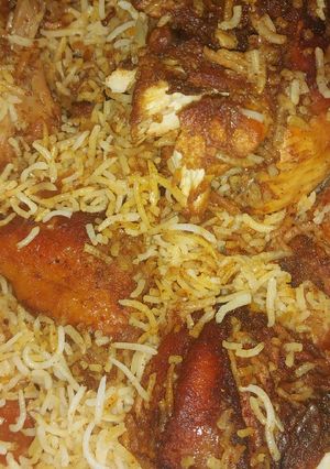 صورة لوصفة دجاج مع الرز