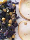 Garbanzos con col lombarda