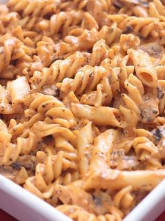 صورة لوصفة Pink pasta باستا زهرية
