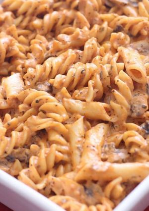 صورة لوصفة Pink pasta باستا زهرية