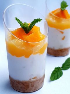 صورة لوصفة ميني تشيز كيك بالمانجا - mini cheesecakes