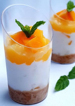 صورة لوصفة ميني تشيز كيك بالمانجا - mini cheesecakes