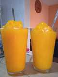 Sorbete o raspado de mango