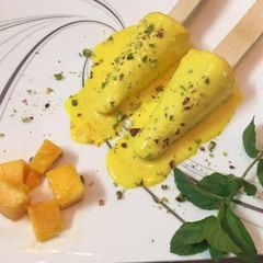 A picture of Creamy Mango Kulfi.