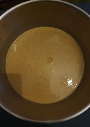 A picture of Roasted Celeriac Butternut Squash soup.
