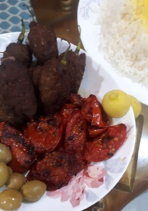 عکسی از دستور کباب فلفلی