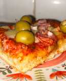 Pizza de cumpleaños bien esponjosa!!!!