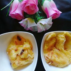 A picture of Baked Bread pudding.