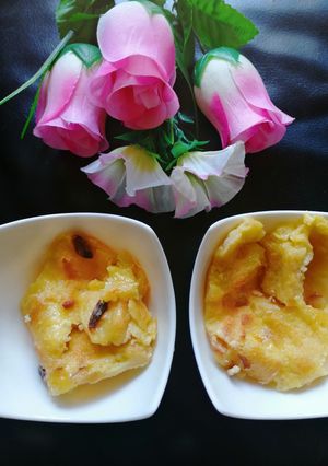 A picture of Baked Bread pudding.