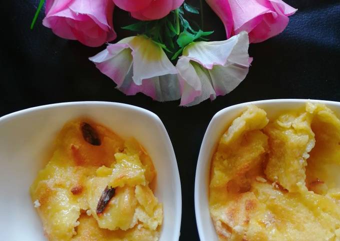 Steps to Make Super Quick Homemade Baked Bread pudding