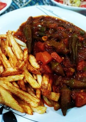 عکسی از دستور خوراک بامیه