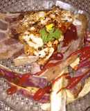 Bifes a caballo con batatas